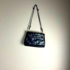 Bechamel Vintage Black Leather Purse Shoulder Bag